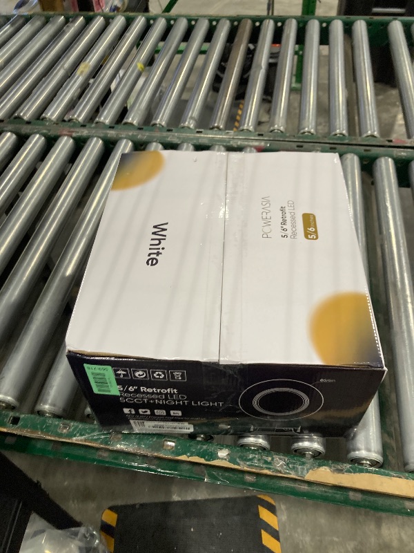 Photo 1 of 12 Pack 5/6 Inch LED Can Lights with Night Light, Metal 5CCT Retrofit Recessed Lighting Selectable 2700K-6000K Dimmable, 12W=75W, 1200LM Downlight with Metal Smooth Trim - ETL and Energy Star