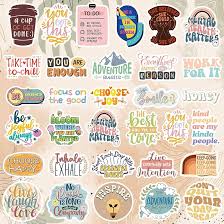 Photo 1 of 300PCS Motivational Stickers for Vision Board by Puraesla Water Bottles Laptops, Inspirational Quote Waterproof Vinyl for Journals Cups, Affirmation Boho Stickers for Women Holographic