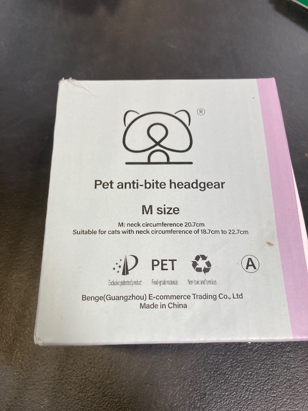 Photo 1 of Cat Muzzle for Grooming, Anti-Bite Transparent Face Mask Hood, Breathable Cat Bubble Muzzle for Nail Trimming Shaving and Bathing (Fit Neck:7.36-8.94inch)