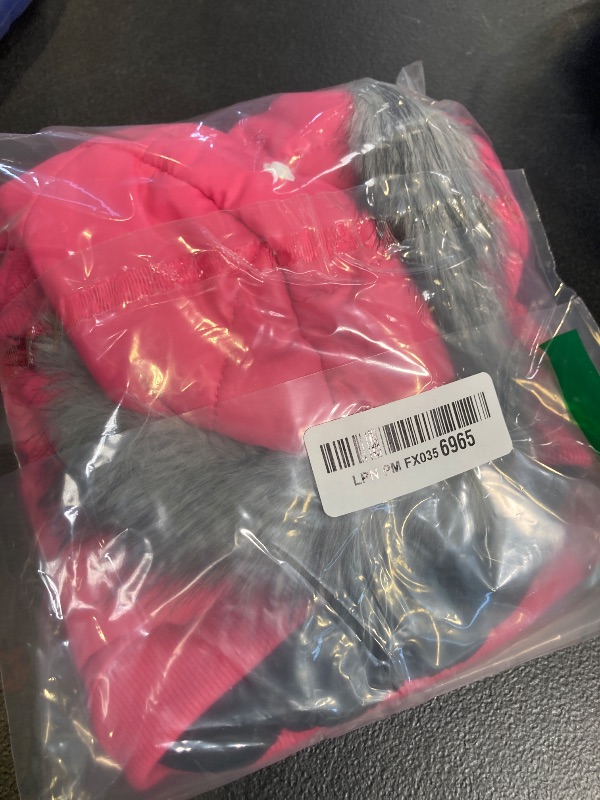 Photo 1 of LESYPET Dog Coat for Small Dogs, Windproof Doggie Puffer Jacket with Leash Hole, Extra Warm Dog Jacket Winter Coat, Pink S