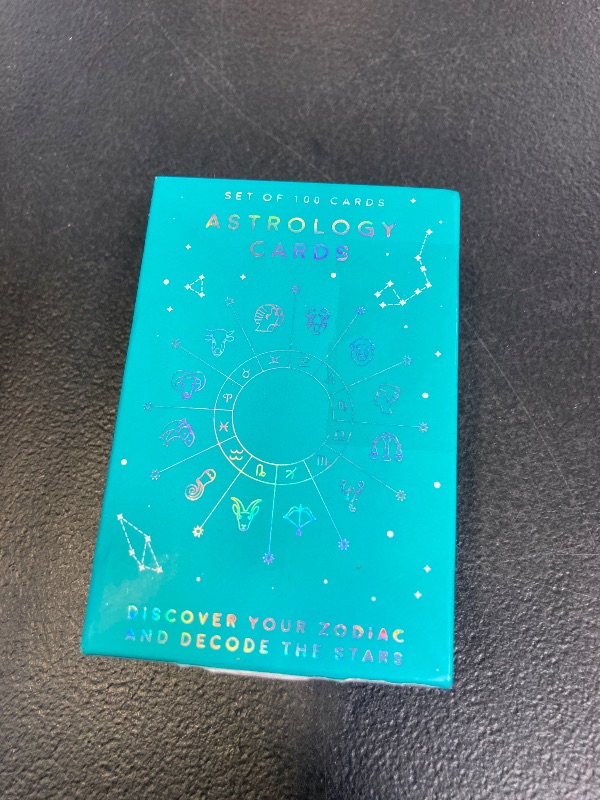 Photo 1 of 100 Astrology Cards - guides you through how to read your astrology chart and understand its hidden meanings.