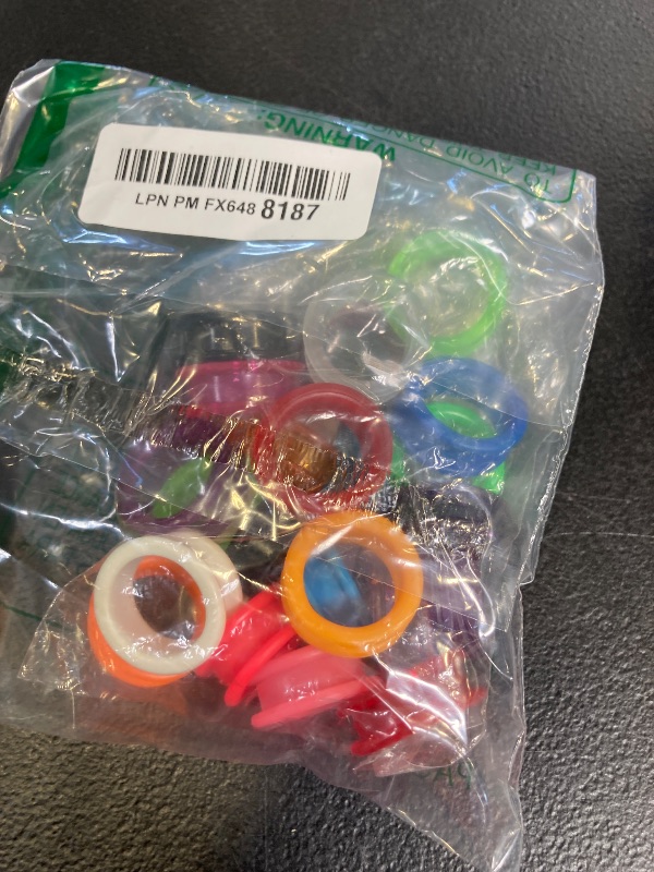 Photo 1 of 23pcs Soft Silicone Scissors Finger Rings Grips Inserts Shears Thumb Inserts Grooming Scissors Ring Finger Protector For Barber Dog Hair Cutting Scissor Accessories