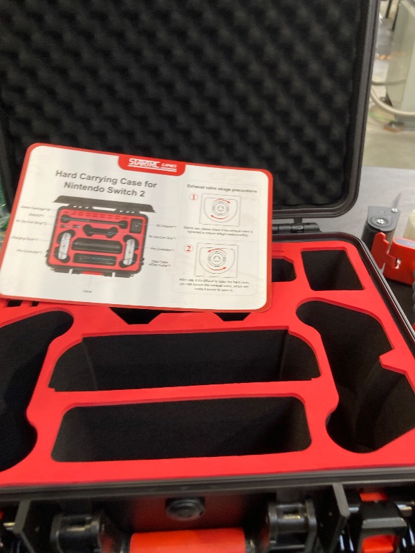Photo 1 of STARTRC GAMES Hard Carrying Case for Nintendo Switch 2, Waterproof Hard Travel Case for Nintendo Switch 2 Console, 2 Pro Controllers, 16 Game Cards and Other Accessories