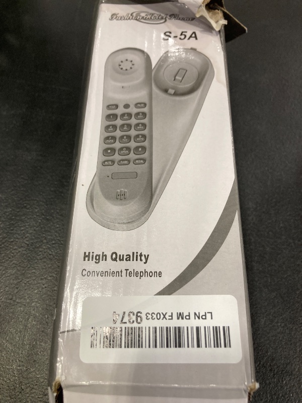 Photo 1 of Landline Phone - Durable Corded Phone for The Office. Mini Phone uses HD Sound Chips, Making The Sound Clearer. It is Suitable for Office and Home use, and More.(White)