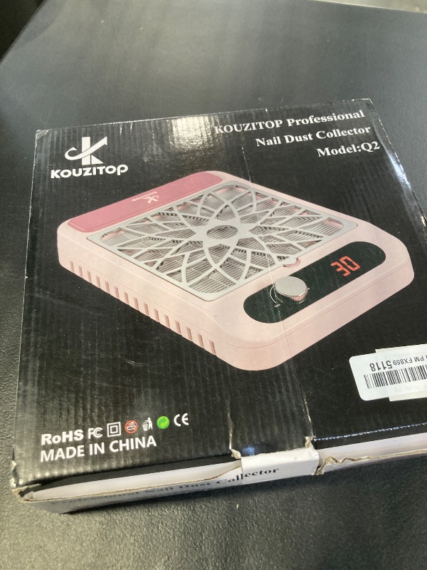 Photo 1 of Kouzitop Nail Dust Collector for Nail Techs, Compact & Quiet Nail Vacuum dust Collector with Reusable Filter, Powerful Nail Fan Nail Tech Must Haves for Gel Polish, Pedicures, Salon & Home Use