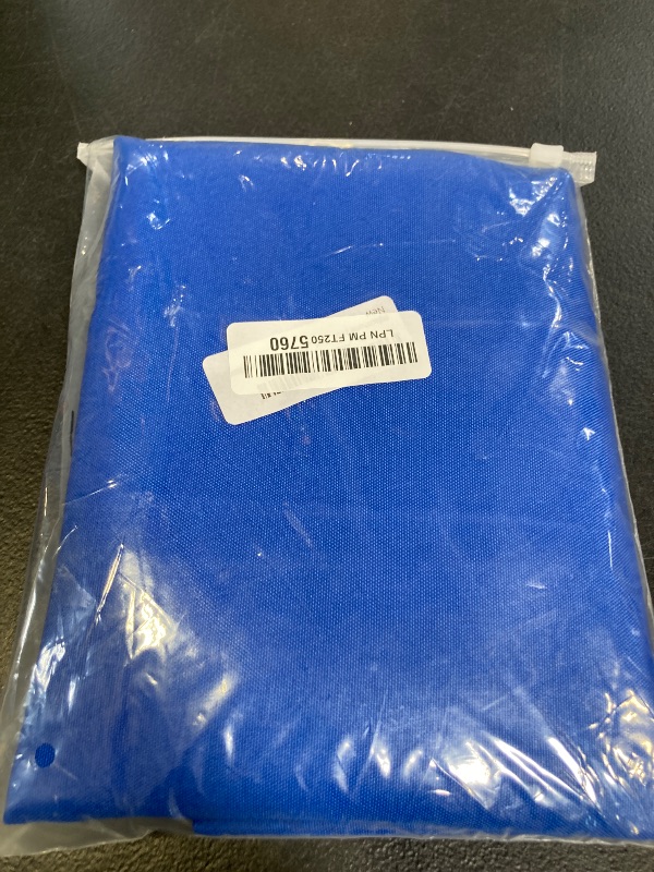 Photo 1 of mylacerhome 2 Pack Small Square Table Cloth 36X36 Inch Royal Blue Tablecloth Washable Polyester Solid Table Cover for Night Stand End Table Side Table Outdoor Indoor