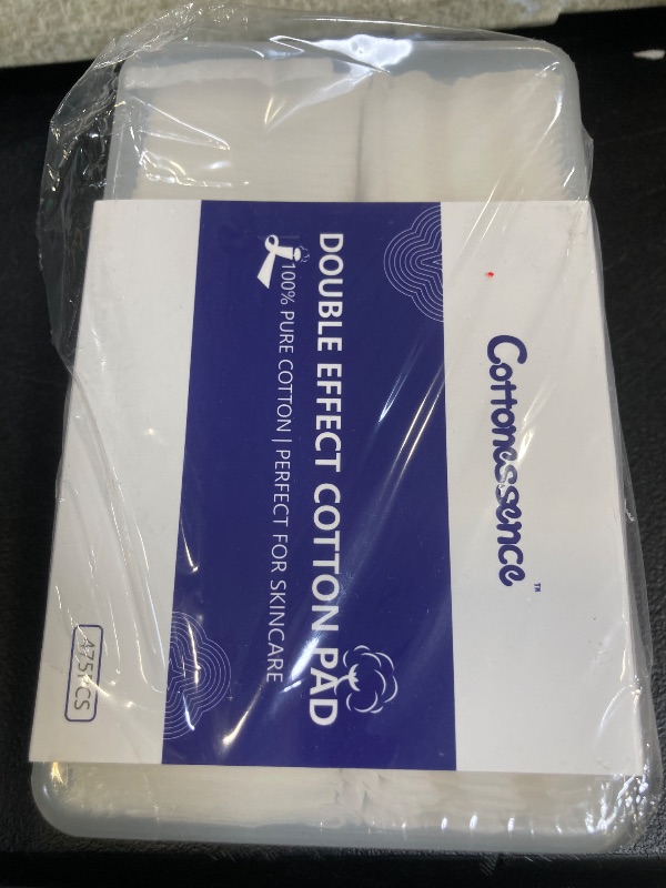 Photo 1 of Square Cotton Pads for Face (475 Count) - 100% Pure Cotton, Soft Lint-Free Makeup Remover Pads for Facial and Eye Use, Double-Sided Design to Save Water and Hypoallergenic (75 Thick & 400 Ultra-Thin)