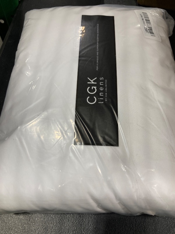 Photo 1 of King Size 4 Piece Sheet Set - Ultra Soft & Cooling Bed Sheets - Fits 8 Inch to 16 inch Mattress - Wrinkle Free & Fade Resistant w/ Deep Pockets - Breathable, Comfy Hotel Luxury Bedding - Antique White