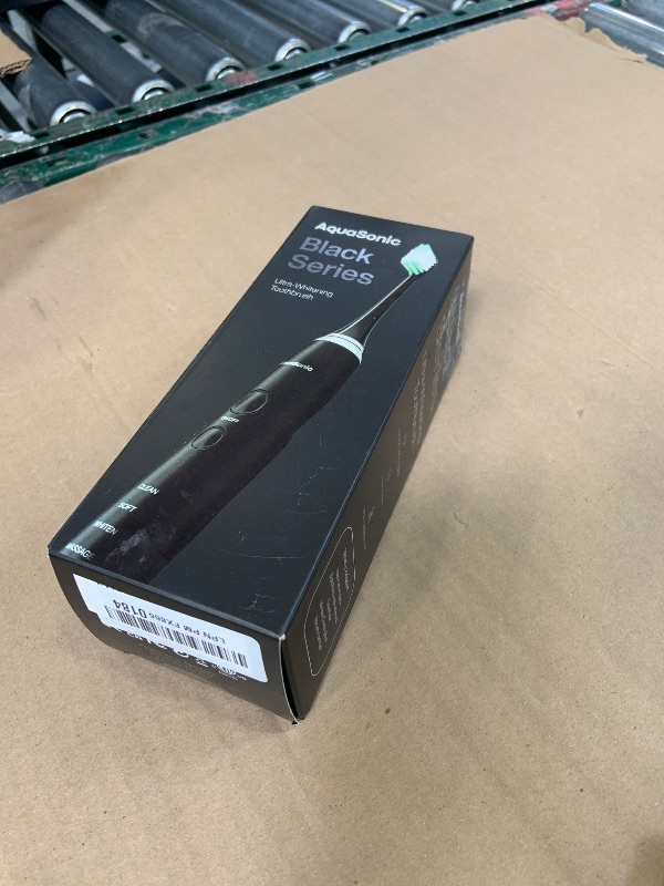 Photo 1 of Aquasonic Black Series Ultra Whitening Toothbrush – ADA Accepted Electric Toothbrush- 8 Brush Heads & Travel Case – 40,000 VPM Electric Motor & Wireless Charging - 4 Modes w Smart Timer