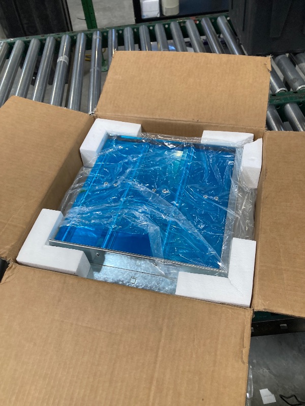 Photo 1 of iLIVING 12" Wall Mounted Shutter Exhaust Fan, Automatic Shutter, with Thermostat and Variable Speed controller, 0.6A, 960 CFM, 1400 SQF Coverage Area Silver (ILG8SF12V-ST)