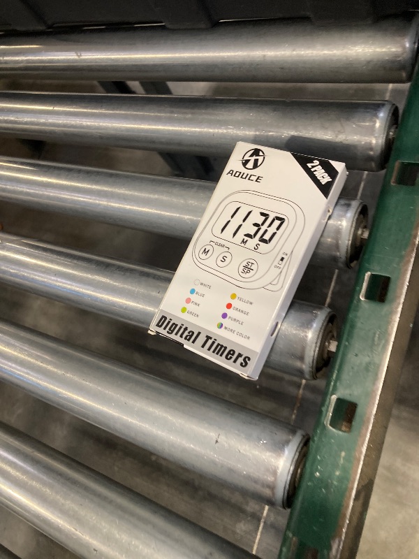 Photo 1 of 2 Pack Digital Kitchen Timer for Cooking Big Digits Loud Alarm Magnetic Backing Stand Cooking Timers for Baking White