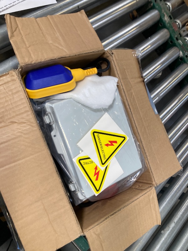 Photo 1 of Upgraded Septic Control Panel with Septic Alarm, Pump Circuit Breaker, 14 AWG Power Cord, Float Switch, High Water Septic Tank Alarm with Flashing Lights, 110 DB Audible for Efficient Warning