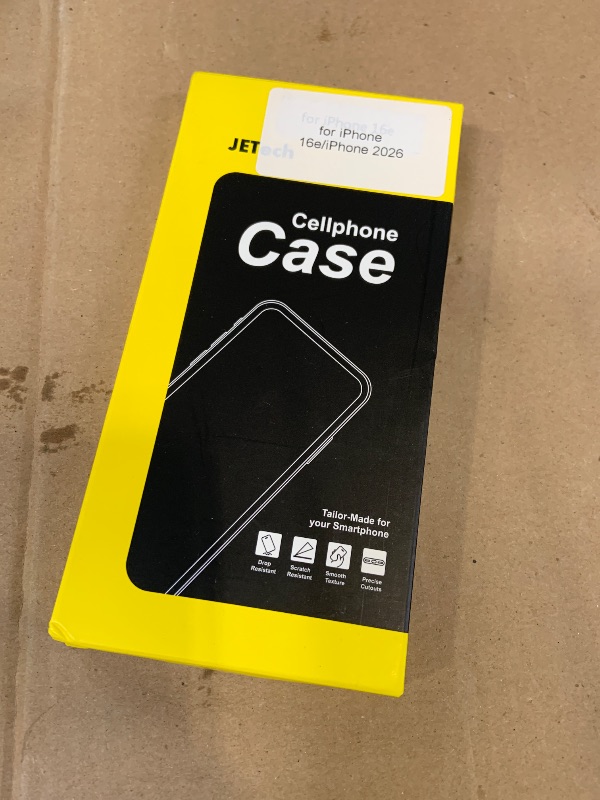 Photo 1 of JETech Case for iPhone 17e (2026) / iPhone 16e, Non-Yellowing Shockproof Phone Bumper Cover, Anti-Scratch Clear Back, 6.1-Inch Display (Clear)