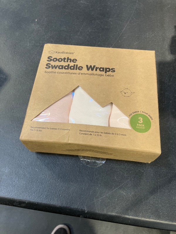 Photo 1 of 3-Pack Organic Baby Swaddle Sleep Sacks - Swaddles for Newborns, Infant 0-3 Months, Baby Girls, Boys, Soft & Snug Newborn Sleep Sack, Nursery Swaddling Blankets (Angelic, OS)