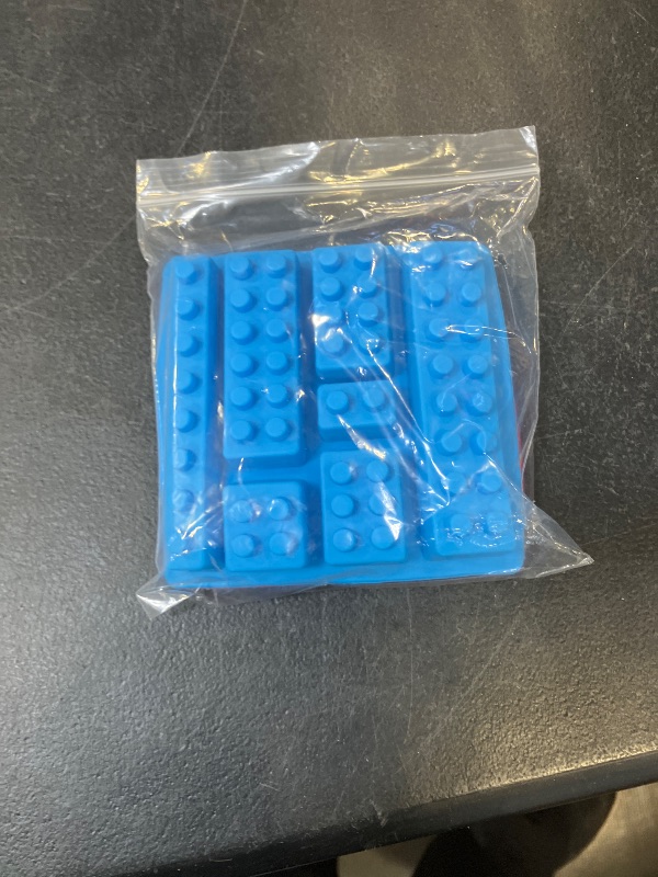 Photo 1 of 2 Pack, Cute Building Block Shaped Silicone Chocolate Candy Cake Mold