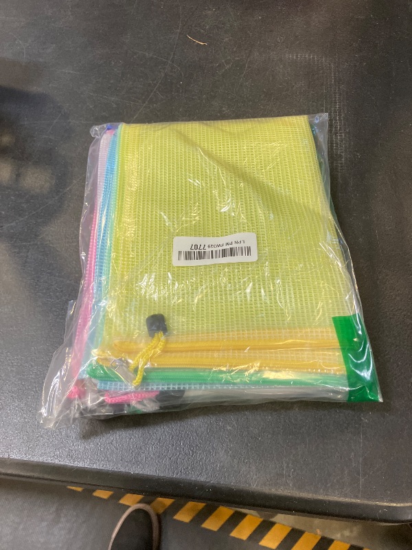 Photo 1 of LEOBRO Mesh Zipper Pouches Bags, 10PCS Zipper Pouch, A4 Mesh Bags with Zipper, Zipper Pouches for Organization, Storage Bags for School Office Travel Supplies, File Jackets & File Pockets