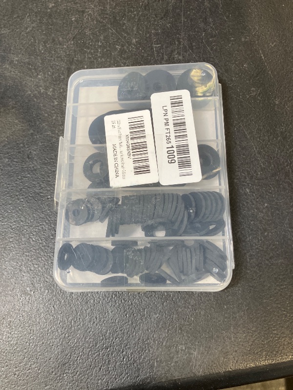 Photo 1 of 120Pcs Flat Rubber Washers Assortment Kit,16/18/20/25/30mm Black Washer,Vibration Absorbing Pads Sealing Rubber Washers for Faucets Garden Bolts Screws Hose Plumbing Shower Head- 5 Sizes