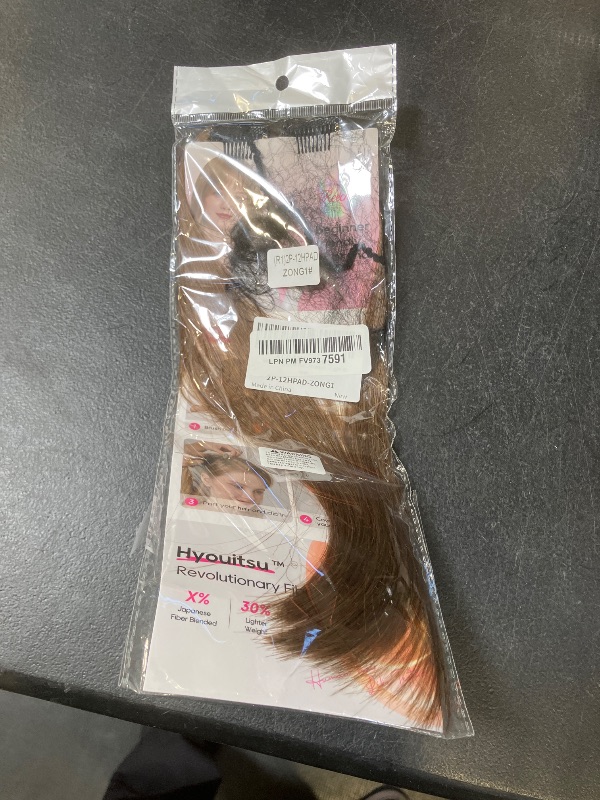 Photo 1 of REECHO Clip in Hair Volumizer, 2PCS 12 inch Short Thick Clip in Hairpieces Adding Extra Volume Hair Extensions for Women - Light Brown