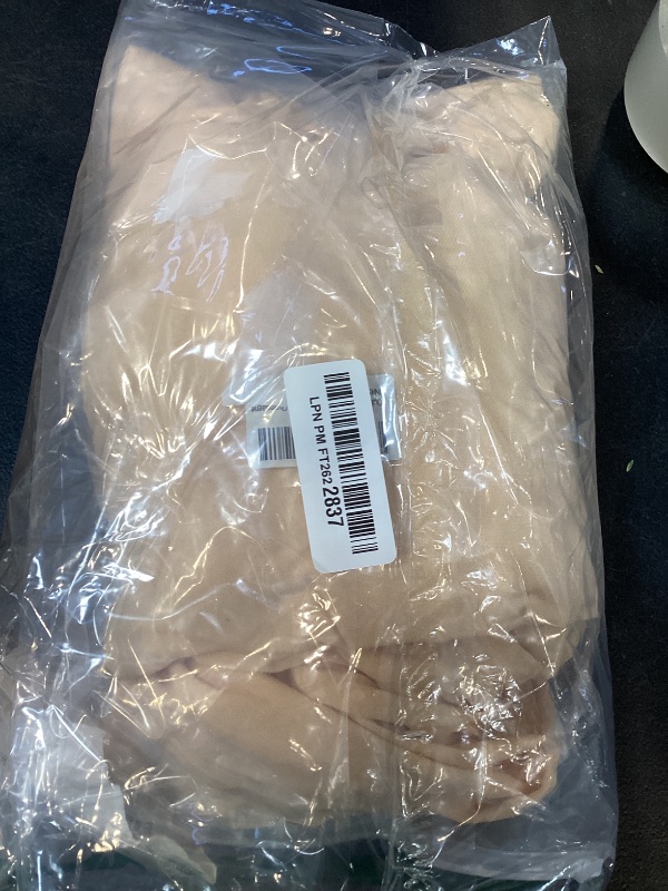 Photo 1 of Qubjus 2 Pack Stretch Spandex Round Cocktail Tablecloth 32" x 43" – Elastic Fitted Table Cover for Weddings, Banquets, Parties, Restaurants – Champagne