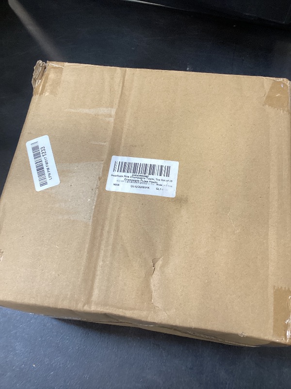 Photo 1 of Goodluck 5-Tier Champagne Glasses - 35 PCS 7oz Pink Plastic Champagne Flutes, Plastic Coupe Glasses with Vertical Stripes for Weddings, Celebrations, Parties & Birthdays