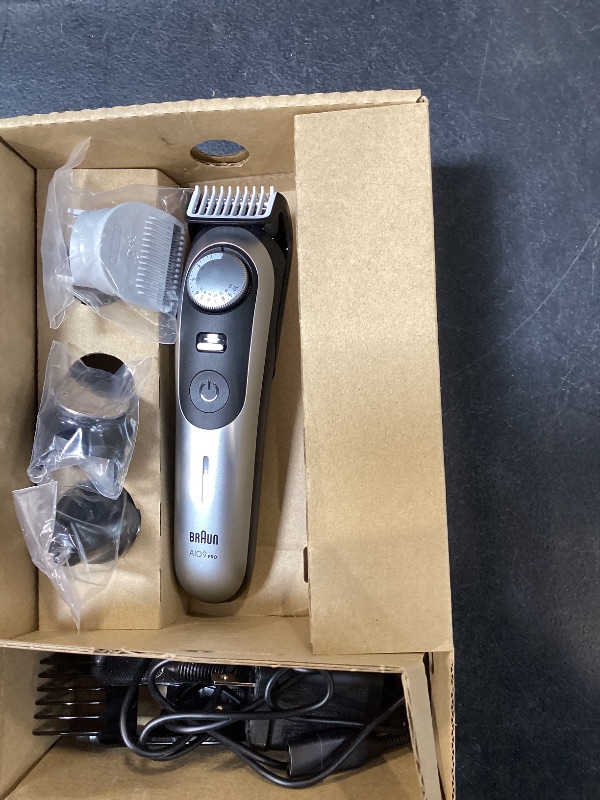 Photo 1 of Braun Series 9 PRO All-in-One Beard & Body Grooming Kit for Men, Cordless Trimmer, Hair Clippers & Shaver for Face, Hair & Body with Gillette Labs Razor, AIO 9550
