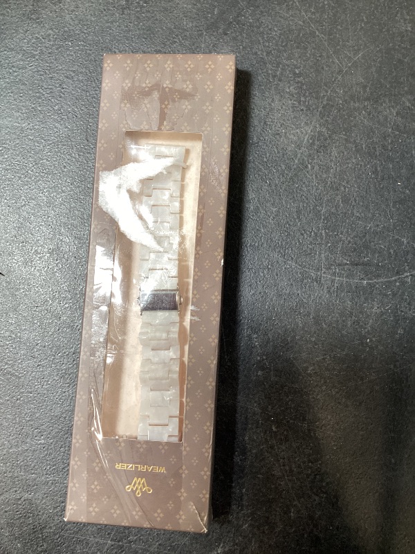 Photo 1 of Wearlizer Resin Band Compatible with Fitbit Versa 2/Fitbit Versa/Versa Lite Bands Women Men, Lightweight Bracelet Replacement Wristband Strap for Versa 2 Smartwatch