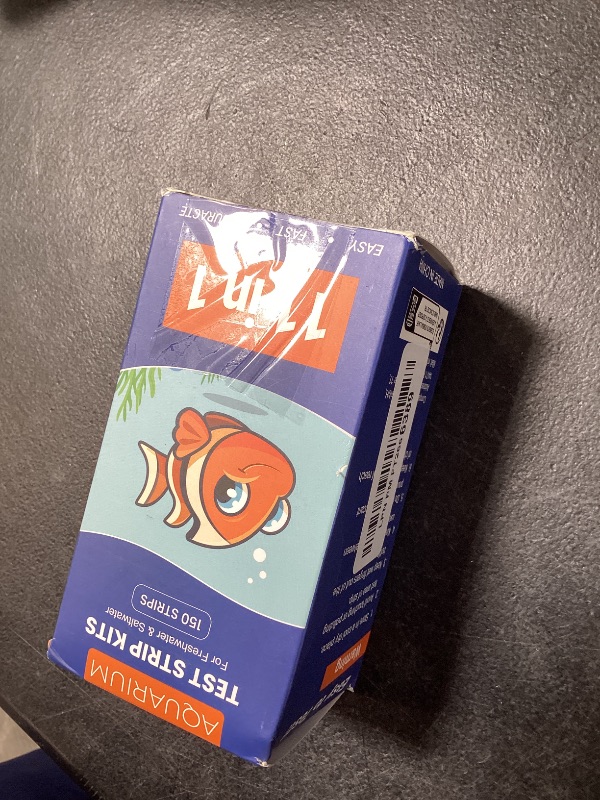 Photo 1 of 11 in 1 Aquarium Test Strips Kit | Aquarium Ammonia Test Strips | 150 Strips | Quick Accurate Freshwater&Saltwater Fish Tank Water Test Kit for Ammonia,pH,Nitrate,Nitrite,Hardness,Chlorine,Carbonate
