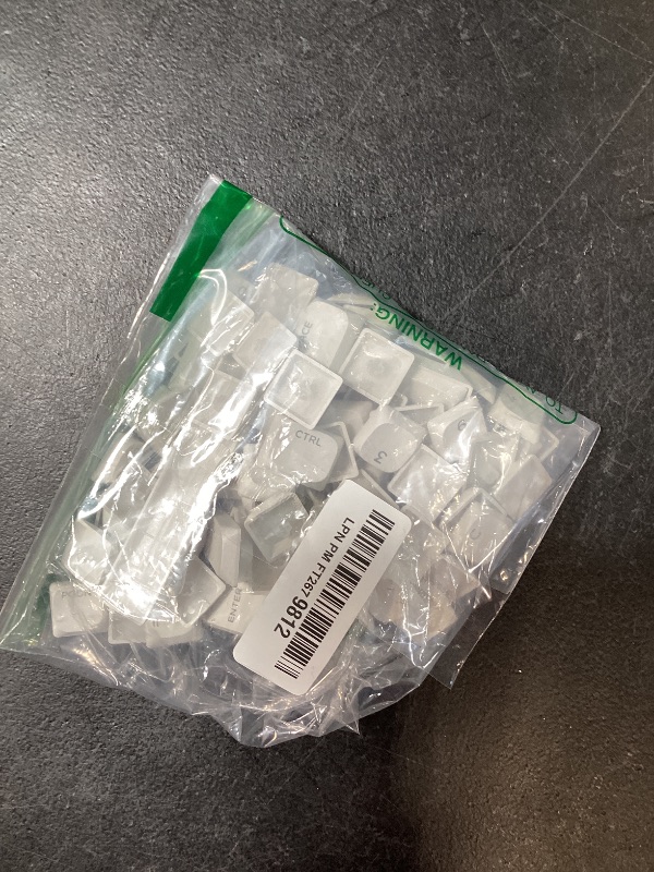 Photo 1 of Womier Keycaps, Low Profile Keycaps, Shine Through Custom PBT Keyboard Key caps for 60% 65% 75% 80% 100% Cherry Gateron MX Switches Mechanical Keyboard,White Backlight