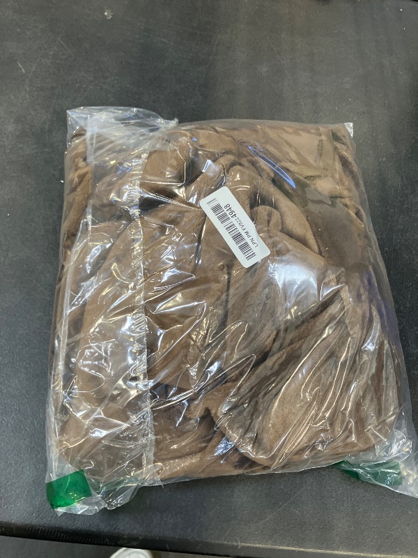 Photo 1 of Amazon Basics Soft Fleece Throw Blanket, Lightweight Cozy Blanket for Couch & Sofa, 50 x 60 Inches, Brown