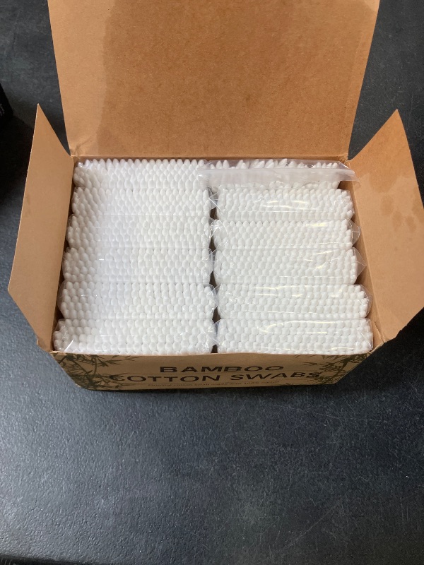 Photo 1 of 1200pcs Precision Tip Cotton Swabs for Makeup, Bamboo Sticks and Double Pointed