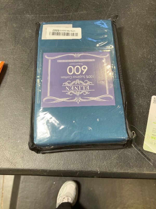 Photo 1 of ELINEN 100% Supima Cotton 600 Thread Count King Pillowcases Set of 2, Luxury Hotel Pillow Cases