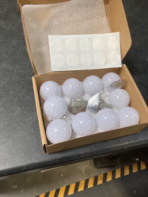 Photo 1 of LED Vanity Lights For Mirror, Consciot Hollywood Style Vanity Lights With 10 Dimmable Bulbs, Adjustable Color & Brightness, USB Cable, Mirror Lights Stick on for Makeup Table Dressing Room Mirror