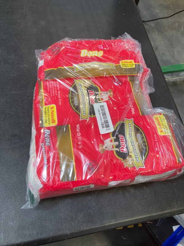 Photo 1 of Dono Disposable Pet Diapers Female Dogs Super Absorbent Soft Heating Pee Diapers Liners, Puppy Diapers Doggy Cats (X-Small 54count)