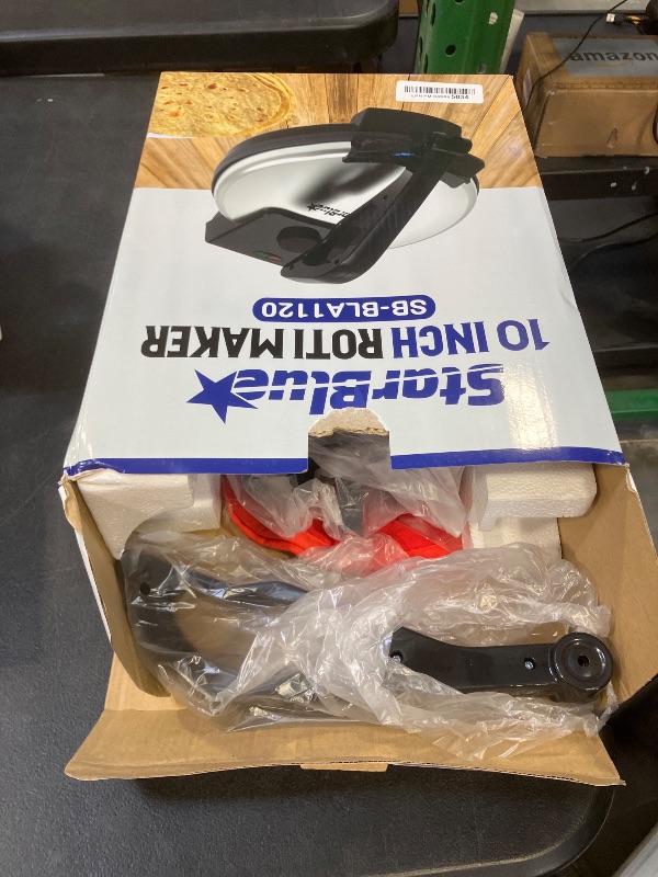 Photo 1 of 10inch Roti Maker by StarBlue with FREE Roti Warmer and Removable Handle - The automatic Stainless Steel Non-Stick Electric machine to make Indian style Chapati, Tortilla, Roti AC 110V 50/60Hz 1200W