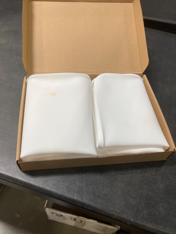 View 2 of 2 PACKS SEIRI Washer and Dryer Topper, 26" x 18" Silicone Top Protector Mat for Slant Top Surface Cover and Top Load Washing Machine Laundry Room Non-Slip Waterproof Dryer Cover Medium (White)