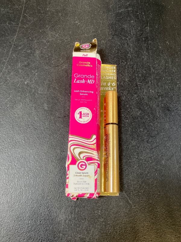 Photo 1 of Grande Cosmetics GrandeLASH-MD Lash Enhancing Serum - Peptide & Vitamin Infused Formula for Longer, Thicker, Fuller Looking Lashes - Ophthalmologist Tested, Cruelty-Free, 3 Month Supply (2mL)
