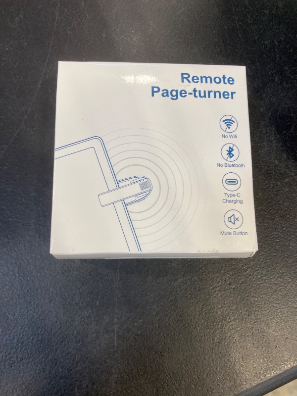 Photo 1 of [2 Clips] Finger Ring Kindle Page Turner Remote Control for Paperwhite: Rechargeable Wireless Clicker for Reading on Bed for iPhone Android iPad, Camera Shutter & Video Record Accessories (Black)