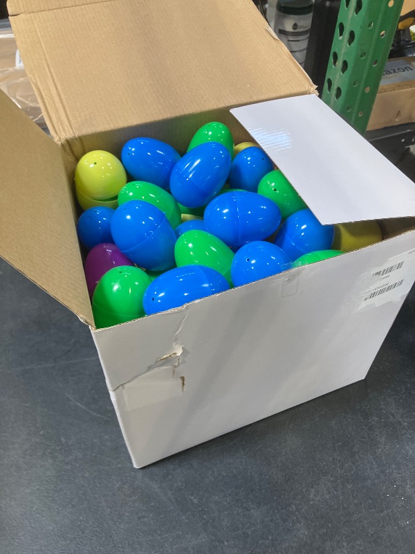 Photo 1 of 100 Pack Prefilled Easter Eggs with Assorted Toys Inside Includes 6 Surprise Golden Eggs, 100 Plastic Easter Eggs Filled with Toys for Easter Basket Stuffers Egg Hunt Party Favors for Kids Boys Girls