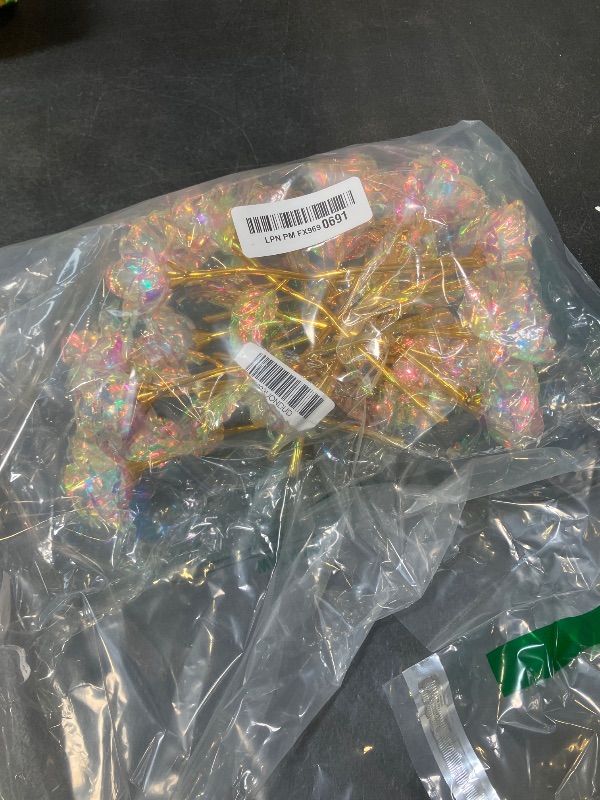 Photo 1 of 18 Pcs Galaxy Rose Colorful Rainbow Artificial Flowers Crystal Flower Best Gifts for Mother's Day Thanksgiving Valentine's Day Girl's Birthday Party