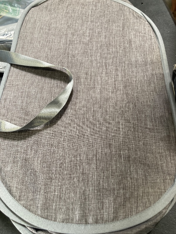 Photo 1 of 100L Collapsible Laundry Baskets, Tear Proof Pop Up Laundry Hamper with Dual Handles, Large Foldable Laundry Basket, Easy to Carry Laundry Hamper for Home, Laundry Room, Bedroom, Dorm, Travel Grey