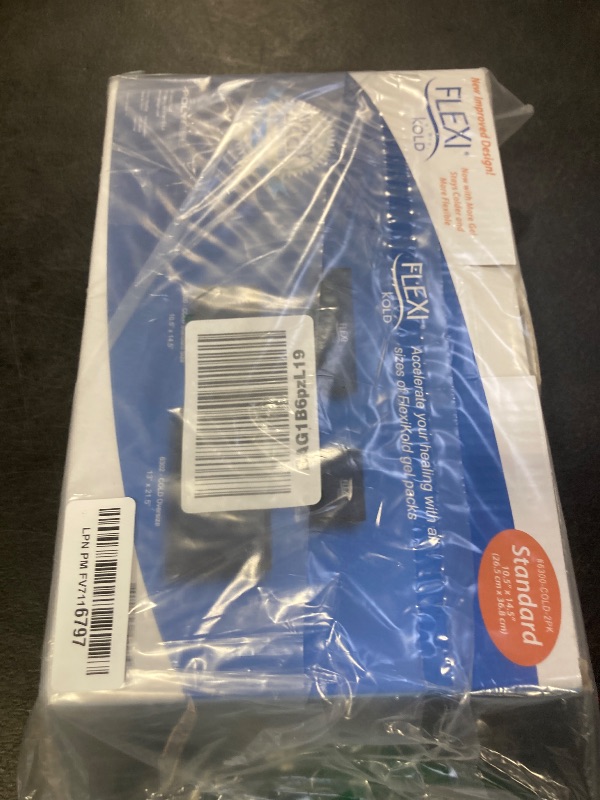 Photo 1 of 2 FlexiKold Gel Ice Packs (Standard Large: 10.5" x 14.5") - Reusable Cold Pack for Injuries, for Back Pain Relief, Migraine Relief Pad, After Surgery, Postpartum, Headache, Shoulder - 6300-COLD 2PK