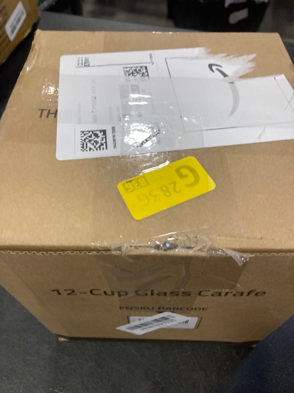 Photo 1 of 12-Cup Replacement Glass Carafe Pot Compatible with Hamilton Coffee Maker Models 46310, 49976, 49966, 49350, 49957, 49954, 49933, 49980A, 49980Z, 49983, 49618, 46300, 49950