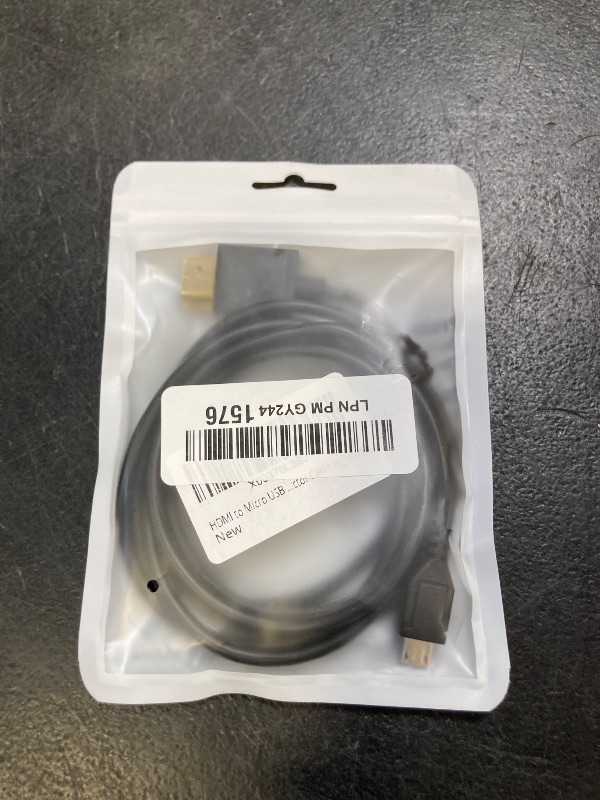 Photo 1 of Micro USB to HDMI Converter, 4K 1080P HDMI Extender Cable 1.5M/ 5ft Adapter, Copy and Expand Videos Pictures from Mobile Phone or Tablet to HDTV Monitor Projector, Compatible with HDMI-supporting TVs