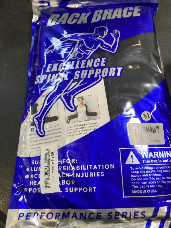 Photo 1 of Back Brace Posture Corrector for Men & Women, Upgraded Full Back Support with Adjustable Shoulder Straightener and Waist Support Straps, Breathable Back Brace for Office Work, Long Sitting & Daily Wear, Comfortable Posture Support for Upper & Lower Back M