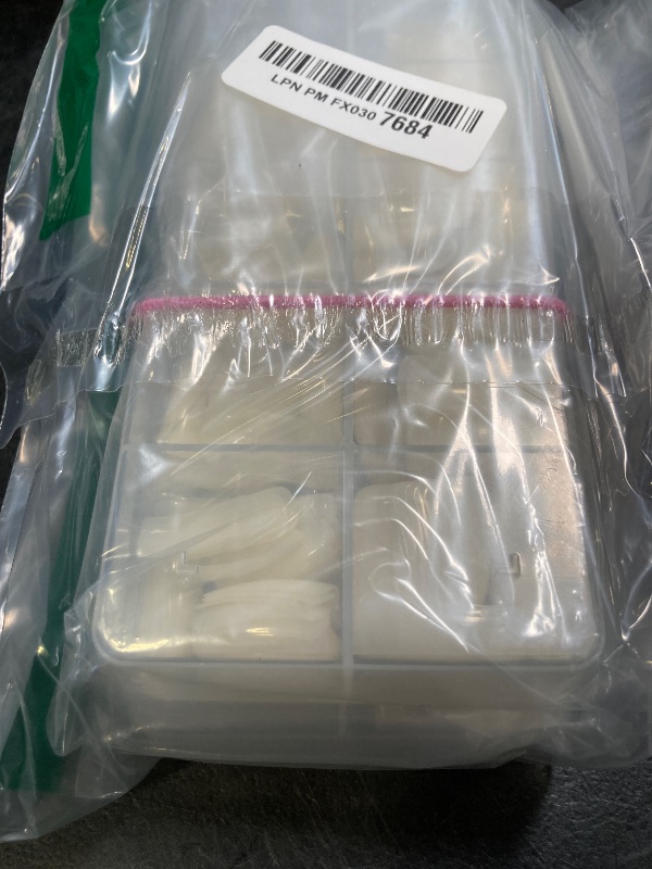 Photo 1 of 1000PCS Square Nail Tips for Acrylic Nails Professional, Fake Clear Natural Acrylic Short Square French Artificial False Tips Half Cover for Manicure Salon Home