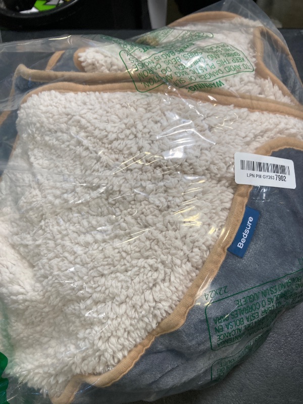 Photo 1 of Bedsure Waterproof Dog Blankets for Extra Large Dogs - XL Cat Blanket Washable for Couch Protection, Sherpa Fleece Puppy Blanket, Soft Plush Reversible Throw-XL Furniture Protector, 50x70, Grey