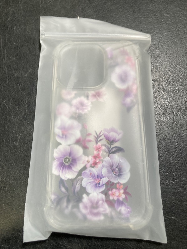 Photo 1 of Hungo Compatible for iPhone 16 Pro Case for Women Girls Clear Design Cute,Girly Protector Pink Anemones