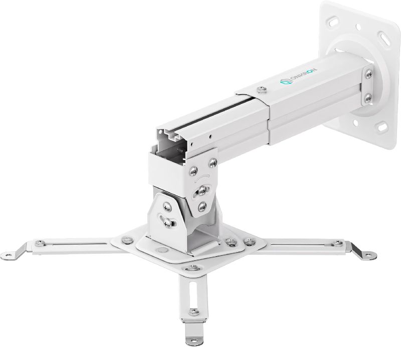 Photo 1 of ONKRON Projector Ceiling Mount, 22 lbs Load Capacity, Height Adjustable Projector Mount Wall & Ceiling, Extendable Arm, Swivel and Tilt, Universal Holder Bracket for Home Cinema, Office White