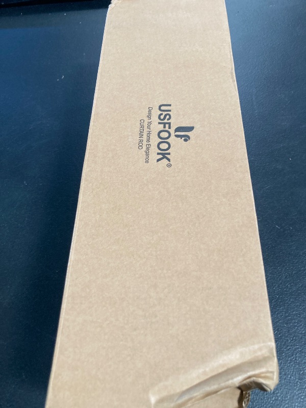 Photo 1 of 2 Pack Adjustable Curtain Rods for Windows, USFOOK 7/8 inch Antique Silver Curtain Poles 32 to 58 inch with Brackets, Splicing Decorative Drapery Rods with Square End