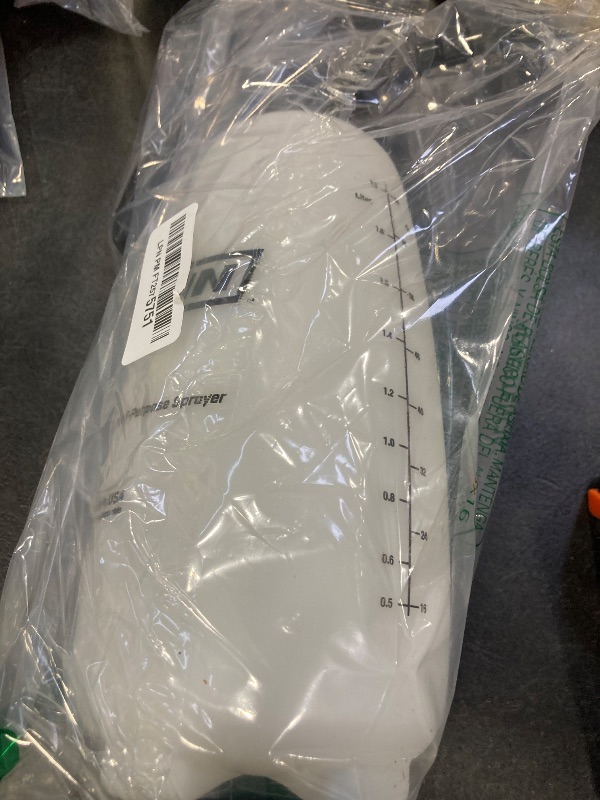 Photo 1 of Chapin 10031 Handheld Pump Sprayer, 68oz, Multi?Purpose, Lawn & Garden, Translucent Poly Tank, Adjustable Brass Nozzle, Thumb?Trigger Lock & in?Tank Filter for Fertilizer, Weed & Pest Applications